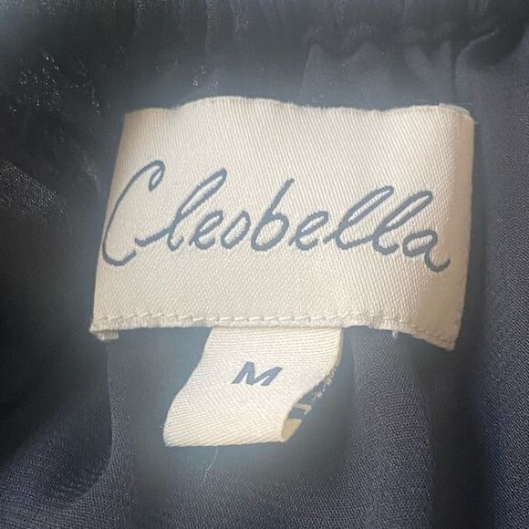 Cleobella Black Swiss Dot Mini Dress. Size Medium. New year’s Event - Picture 7 of 8